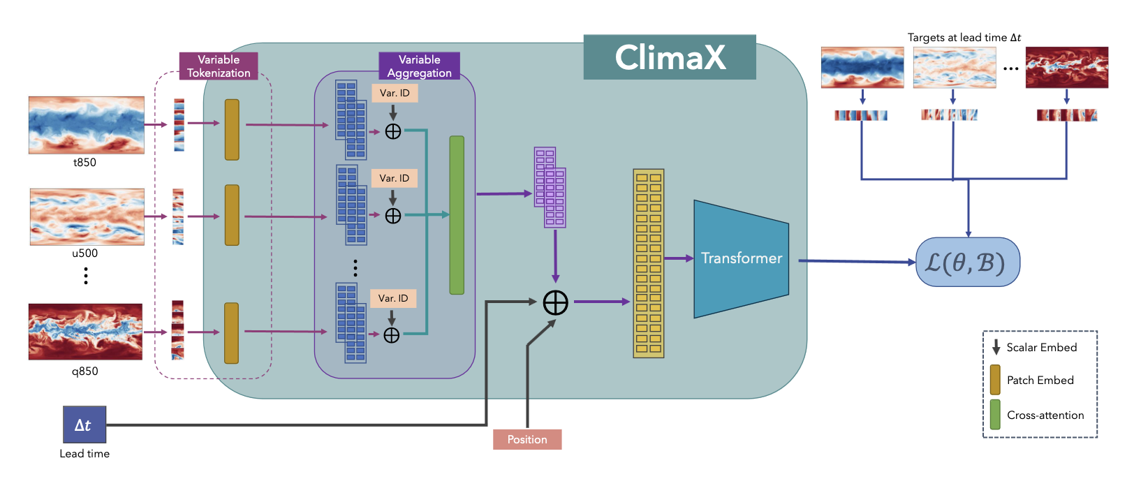 ClimaX Architecture